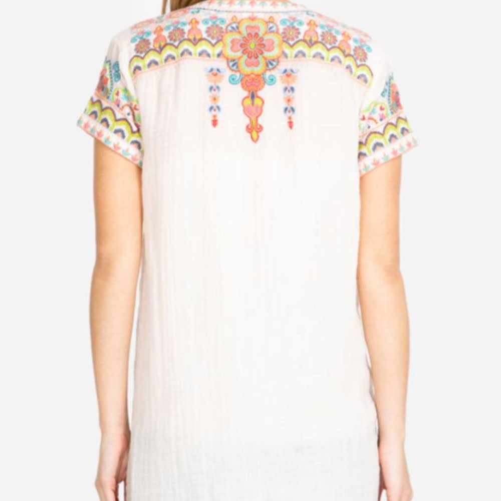 Johnny Was Tamia Boho Drape Top - Picture 2 of 6